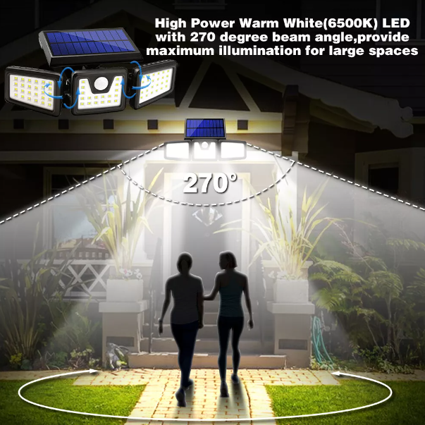 Powerful Solar Motion Sensor Lights for Outdoor Security