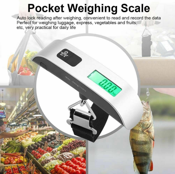 Digital Luggage Scale – Portable Suitcase Weigher for Travel & Baggage Accuracy