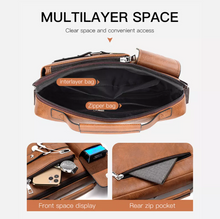 Load image into Gallery viewer, Leather Men&#39;s Shoulder Bag Messenger and Crossbody Style
