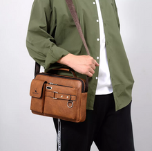 Load image into Gallery viewer, Leather Men&#39;s Shoulder Bag Messenger and Crossbody Style
