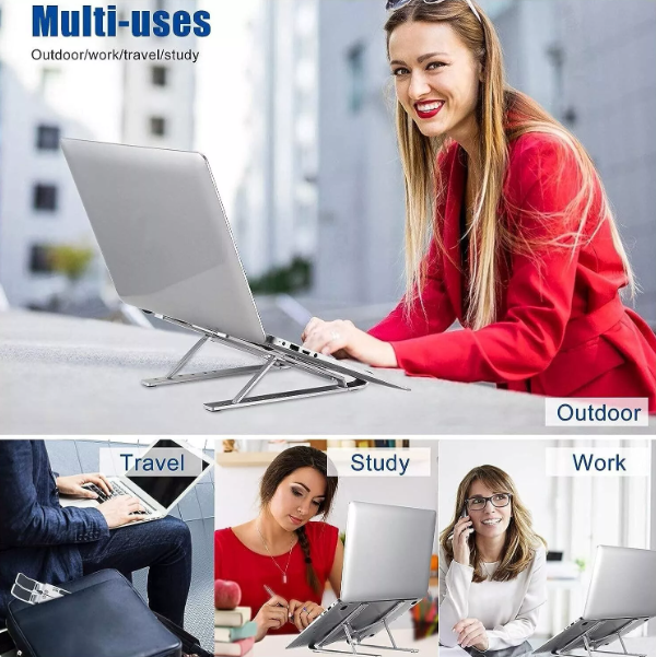 Portable and Adjustable Laptop Stand for Home Office Desks