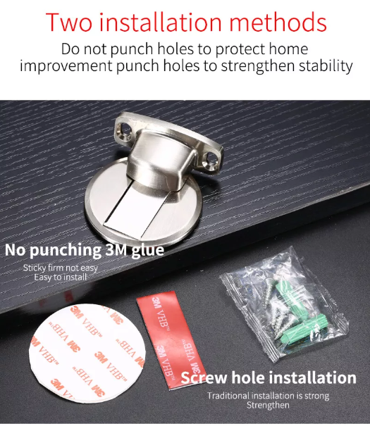 Magnetic Door Stop – Heavy-Duty Stopper for Secure Hold & Damage Prevention