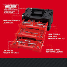 Load image into Gallery viewer, CRAFTSMAN VERSASTACK Mechanics Tool Set, 230-Piece, 1/4&quot;, 3/8&quot;, &amp; 1/2&quot; Drive, Durable Storage Case Included
