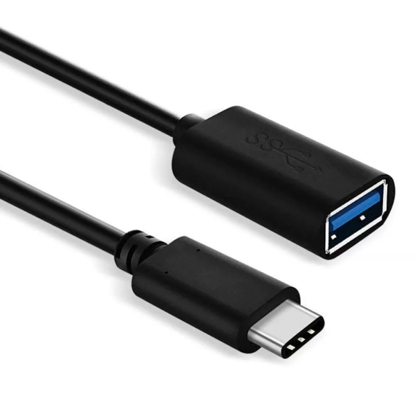 Type-C Male to USB 3.0 Female Cable Adapter – OTG Converter for Phones & Laptops