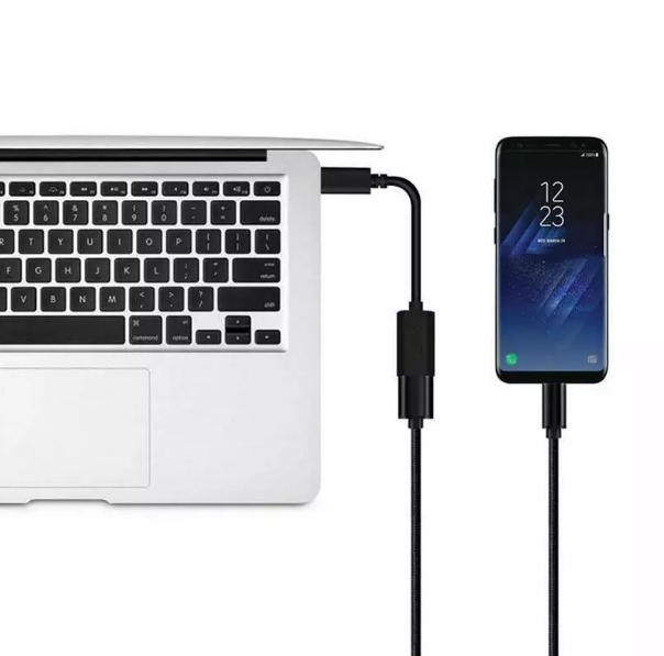 Type-C Male to USB 3.0 Female Cable Adapter – OTG Converter for Phones & Laptops