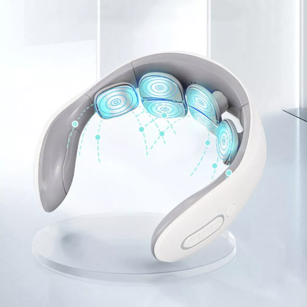 Rechargeable Shiatsu Neck Massager with Heat for Pain Relief and Relaxation