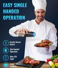 Load image into Gallery viewer, Automatic Electric Salt and Pepper Mill Grinders Set
