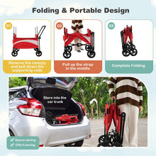 Load image into Gallery viewer, Premium 2-In-1 Baby Stroller Wagon With Adjustable Canopy And Handles
