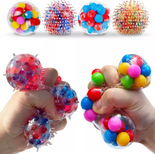 Load image into Gallery viewer, 4-Pack Stress Relief Squishy Balls – Anti-Stress &amp; Fidget Toys for Anxiety &amp; Relaxation
