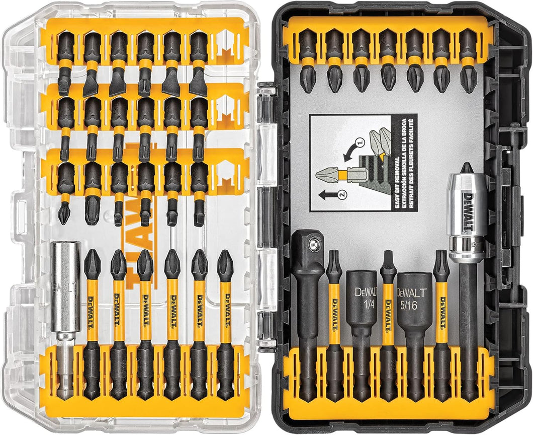 DEWALT Impact Ready Screwdriver Bit Set, FlexTorq, 40-Piece (DWA2T40IR