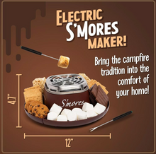 Load image into Gallery viewer, Tabletop Indoor Electric S&#39;mores Maker with Marshmallow Roasting Sticks
