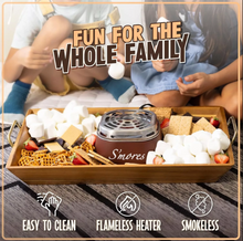 Load image into Gallery viewer, Tabletop Indoor Electric S&#39;mores Maker with Marshmallow Roasting Sticks
