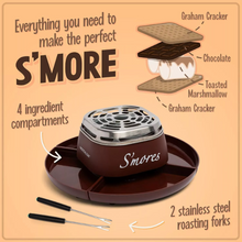 Load image into Gallery viewer, Tabletop Indoor Electric S&#39;mores Maker with Marshmallow Roasting Sticks
