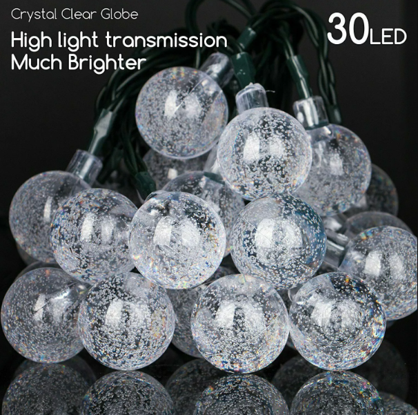 Waterproof 30 LED Solar String Fairy Lights – Perfect for Patio, Yard & Holiday Decor