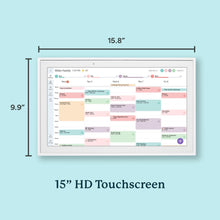 Load image into Gallery viewer, 15&quot; Digital Wall Calendar &amp; Planner – Smart Family Organizer with Touchscreen Display, Chore Chart, Wall Mount – 2025 Digital Calendar
