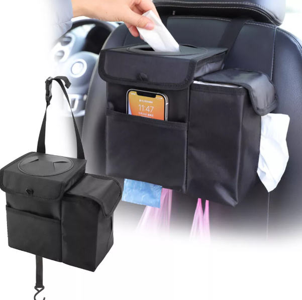 Car Trash Can and Garbage Bin Organizer Bag