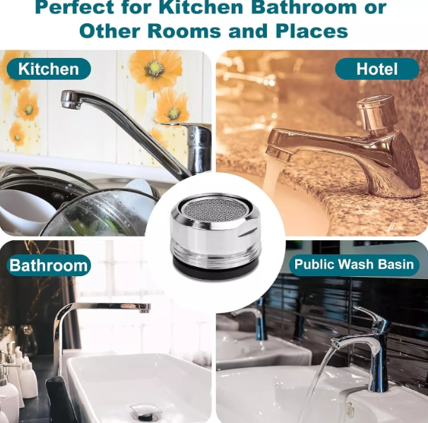 Faucet Tap Aerator 2.2 GPM – Water-Saving Nozzle for Kitchen & Bathroom Sinks