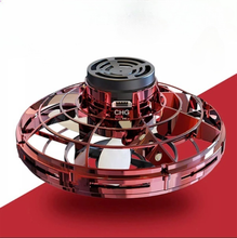 Load image into Gallery viewer, Light-Up Flying Fidget Spinner Drone – Hover &amp; Spin with LED Fun!
