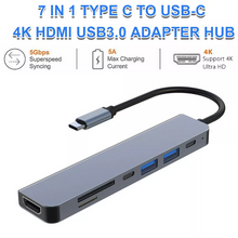 Load image into Gallery viewer, USB C Thunderbolt 3 Powered Multiport Multimedia Adapter Dongle Hub
