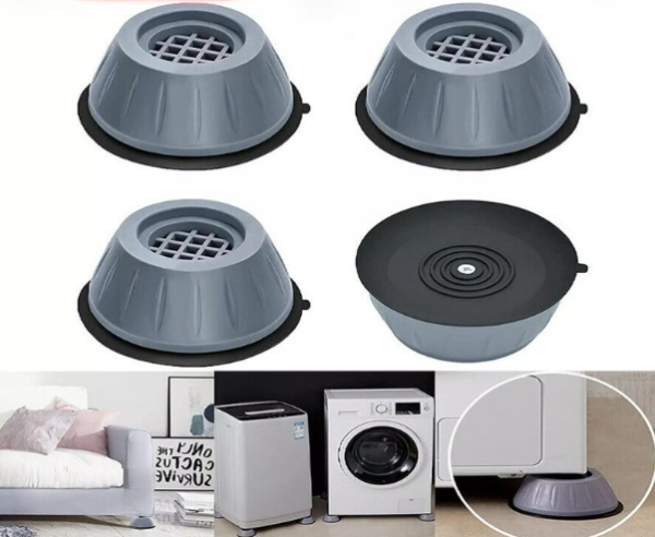 4PCS Anti-Vibration Washing Machine Feet – Say Goodbye to Noise & Wobbling!