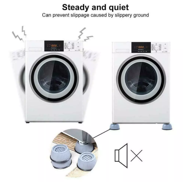 4PCS Anti-Vibration Washing Machine Feet – Say Goodbye to Noise & Wobbling!