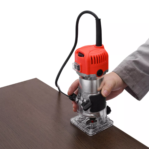 Handheld Wood Router for Woodworking - Compact, Plunge, and Trim