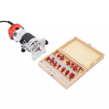 Load image into Gallery viewer, Handheld Wood Router for Woodworking - Compact, Plunge, and Trim
