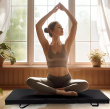 Load image into Gallery viewer, Folding Workout Mat – Thick Foam 6ft x 2ft Panel for Gym &amp; Fitness
