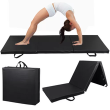 Load image into Gallery viewer, Folding Workout Mat – Thick Foam 6ft x 2ft Panel for Gym &amp; Fitness
