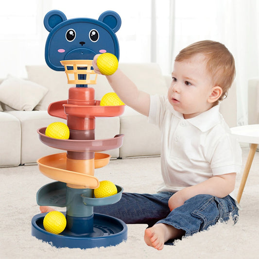 Basketball spiral tower